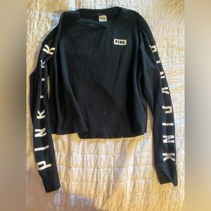 Victoria secret pink long sleeve cropped shirt